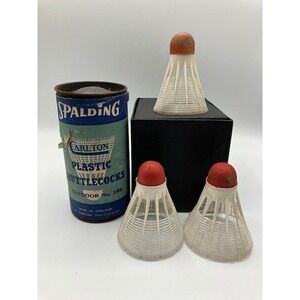 Spalding Carlton Plastic‎ Shuttlecocks Outdoor No. 156 Vintage Badminton